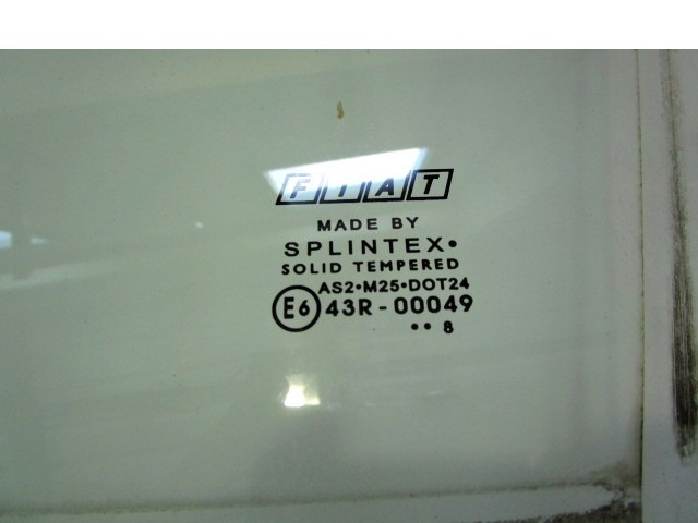 STEKLO SPREDNJIH LEVIH VRAT OEM N. 51733534 ORIGINAL REZERVNI DEL FIAT CROMA 194 MK2 R (11-2007 - 2010) DIESEL LETNIK 2008