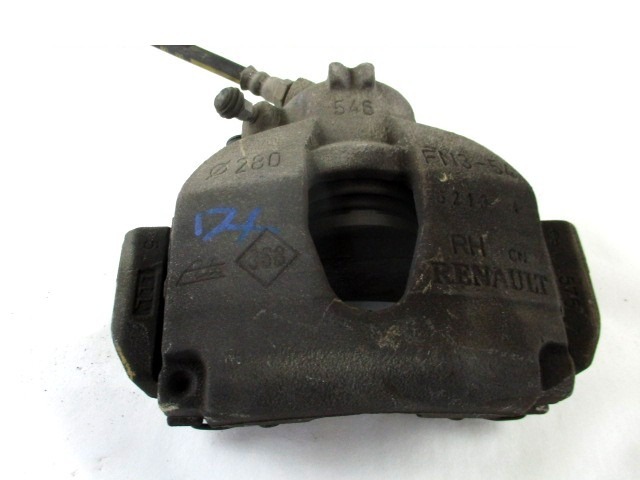 SPREDNJE DESNE ZAVORNE CELJUSTI  OEM N. 7701065267 ORIGINAL REZERVNI DEL RENAULT MEGANE MK2 BM0/1 CM0/1 EM0/1 KM0/1 LM0/1 BER/GRANDTOUR  (10/2002 - 02/2006) DIESEL LETNIK 2006