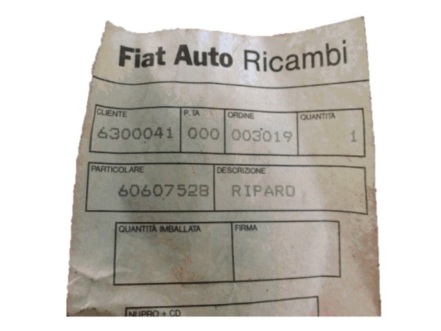 NOSILCI MOTORJA/DRUGO OEM N. 60607528 ORIGINAL REZERVNI DEL ALFA ROMEO 145 930A (1994 - 2001)BENZINA LETNIK