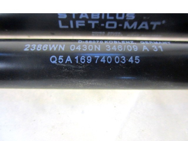 AMORTIZERJI PRTLJAZNIH VRAT  OEM N. A1697400345 ORIGINAL REZERVNI DEL MERCEDES CLASSE A W169 5P C169 3P R (05/2008 - 2012) DIESEL LETNIK 2010