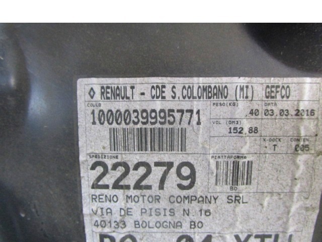 ZADNJI KOLOTEK  OEM N. 767491041R ORIGINAL REZERVNI DEL RENAULT MEGANE MK3 BZ0/1 B3 DZ0/1 KZ0/1 BER/SPORTOUR/ESTATE (2009 - 2015) BENZINA LETNIK 2010