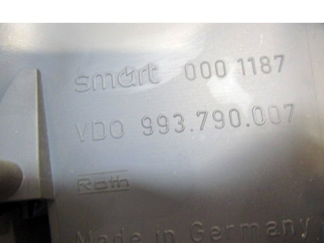 ARMATURNA PLO?CA OEM N. 0001211V012 ORIGINAL REZERVNI DEL SMART FORTWO CITY-COUPE CABRIO 450 MK1 (1998 - 2007) DIESEL LETNIK