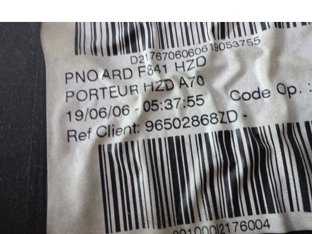 NOTRANJA OBLOGA ZADNJEGA BOKA  OEM N. 96502868ZD ORIGINAL REZERVNI DEL PEUGEOT 207 / 207 CC WA WC WD WK (2006 - 05/2009) DIESEL LETNIK 2006