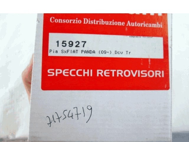 71754719 VETRO SPECCHIO SPECCHIETTO RETROVISORE SINISTRO FIAT PANDA 1.2 B RICAMBIO USATO