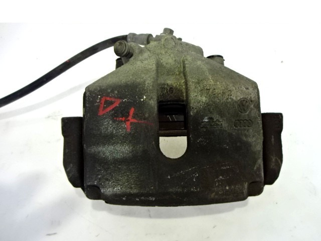 SPREDNJE DESNE ZAVORNE CELJUSTI  OEM N. 1K0615124D ORIGINAL REZERVNI DEL VOLKSWAGEN CADDY 2KB 2KJ 2CB 2CJ MK3 (2004 - 2010)DIESEL LETNIK 2012