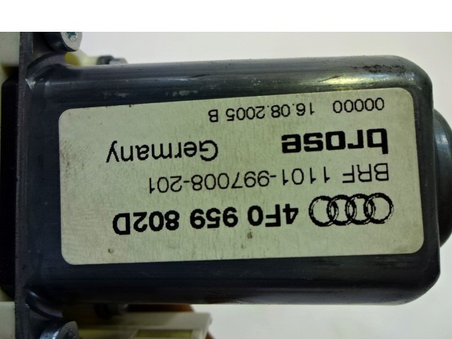 DVIZNI MEHANIZEM SPREDNIH STEKEL  OEM N. 4F0959802D ORIGINAL REZERVNI DEL AUDI A6 C6 4F2 4FH 4F5 BER/SW/ALLROAD (07/2004 - 10/2008) DIESEL LETNIK 2005