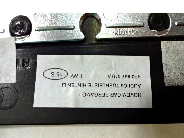 OKRASNE LETVICE VRAT  OEM N. 4F0867419A ORIGINAL REZERVNI DEL AUDI A6 C6 4F2 4FH 4F5 BER/SW/ALLROAD (07/2004 - 10/2008) DIESEL LETNIK 2005