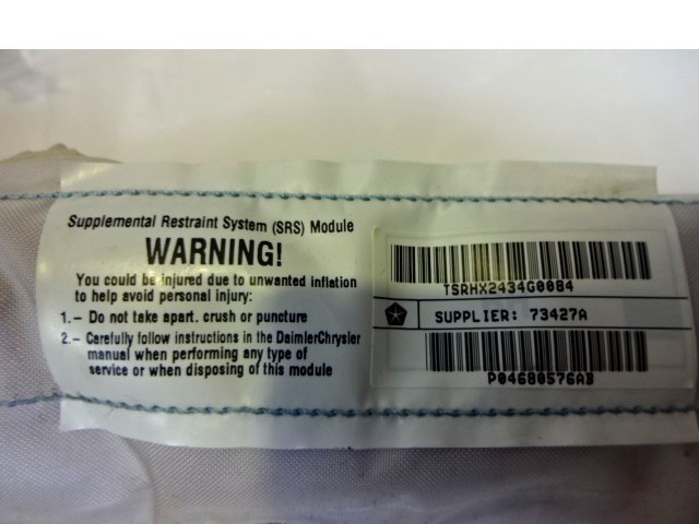 ZRACNA BLAZINA GLAVA DESNA OEM N. P04680576AB ORIGINAL REZERVNI DEL CHRYSLER VOYAGER/GRAN VOYAGER RG RS MK4 (2001 - 2007) DIESEL LETNIK 2005