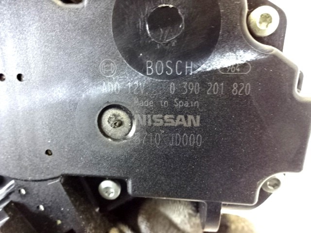 MOTORCEK ZADNJEGA BRISALCA OEM N. 0390201820 28710JD000 ORIGINAL REZERVNI DEL NISSAN QASHQAI J10C (2006 - 2010) DIESEL LETNIK 2008