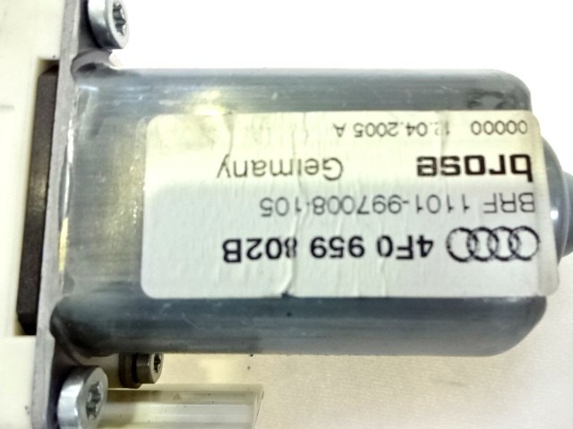 DVIZNI MEHANIZEM SPREDNIH STEKEL  OEM N. 4F0959802B ORIGINAL REZERVNI DEL AUDI A6 C6 4F2 4FH 4F5 BER/SW/ALLROAD (07/2004 - 10/2008) DIESEL LETNIK 2005