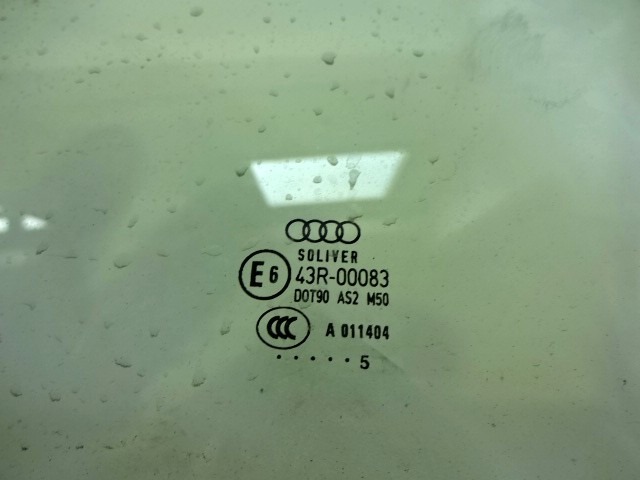 STEKLO SPREDNJIH LEVIH VRAT OEM N. 4F0845201D ORIGINAL REZERVNI DEL AUDI A6 C6 4F2 4FH 4F5 BER/SW/ALLROAD (07/2004 - 10/2008) DIESEL LETNIK 2005