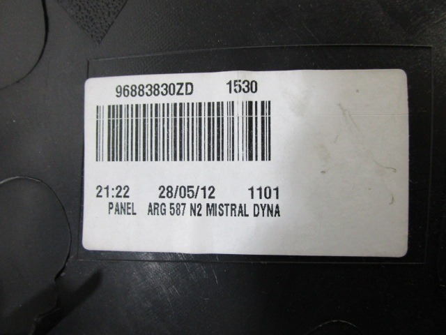 VRATNI PANEL OEM N. PNPSTCTC4PICAMK1MV5P ORIGINAL REZERVNI DEL CITROEN C4 PICASSO/GRAND PICASSO MK1 (2006 - 08/2013) DIESEL LETNIK 2012