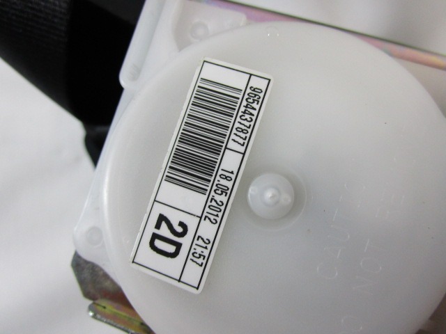 VARNOSTNI PAS OEM N. 9654437877 ORIGINAL REZERVNI DEL CITROEN C4 PICASSO/GRAND PICASSO MK1 (2006 - 08/2013) DIESEL LETNIK 2012