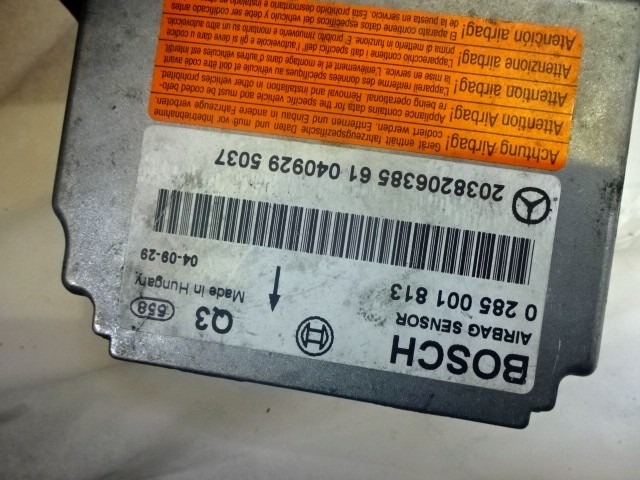 KIT AIRBAG KOMPLET OEM N. 17375 KIT AIRBAG COMPLETO ORIGINAL REZERVNI DEL MERCEDES CLASSE C W203 BER/SW (2000 - 2007) DIESEL LETNIK 2004