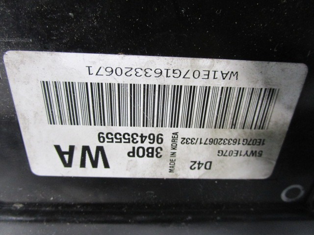 KOMPLET ODKLEPANJE IN VZIG  OEM N. 18530 KIT ACCENSIONE AVVIAMENTO ORIGINAL REZERVNI DEL CHEVROLET KALOS T200 (2005 - 2008) BENZINA LETNIK 2007