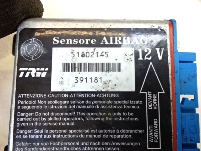 KIT AIRBAG KOMPLET OEM N. 18904 KIT AIRBAG COMPLETO ORIGINAL REZERVNI DEL FIAT CROMA 194 MK2 (2005 - 10/2007)  DIESEL LETNIK 2007