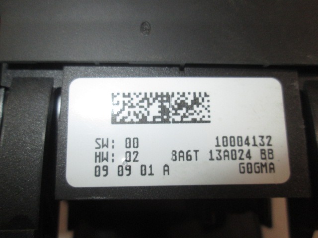 GLAVNO STIKALO LUCI OEM N. 8A6T13A024BB ORIGINAL REZERVNI DEL FORD FIESTA CB1 CNN MK6 (09/2008 - 11/2012) BENZINA LETNIK 2010