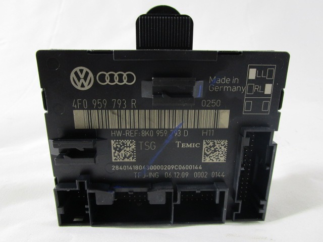 RACUNALNIK VRAT IN STEKEL OEM N. 4F0959793R ORIGINAL REZERVNI DEL AUDI A6 C6 R 4F2 4FH 4F5 BER/SW/ALLROAD (10/2008 - 2011) DIESEL LETNIK 2010