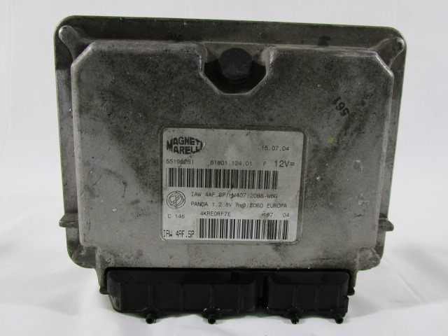 OSNOVNA KRMILNA ENOTA DDE / MODUL ZA VBRIZGAVANJE OEM N. 55196261 ORIGINAL REZERVNI DEL FIAT PANDA 169 (2003 - 08/2009) BENZINA LETNIK 2004