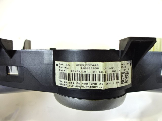 KILOMETER STEVEC OEM N. 9666133180 ORIGINAL REZERVNI DEL PEUGEOT 207 / 207 CC R WA WC WD WK (05/2009 - 2015) DIESEL LETNIK 2010