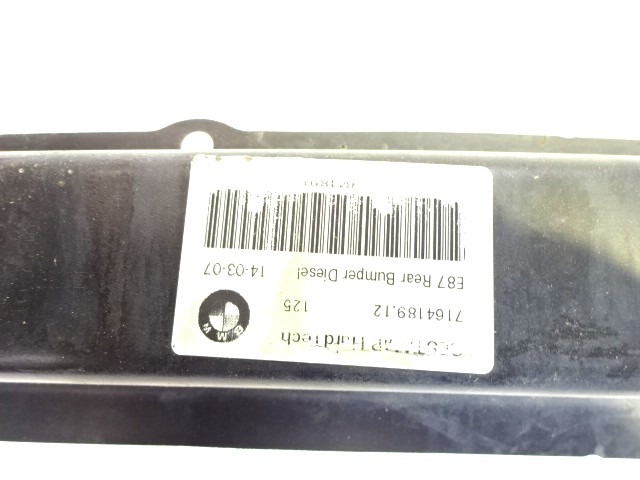 TRAVERZA ZADNJEGA ODBIJACA  OEM N. 7164189 ORIGINAL REZERVNI DEL BMW SERIE 1 BER/COUPE/CABRIO E81/E82/E87/E88 LCI R (2007 - 2013) DIESEL LETNIK 2007