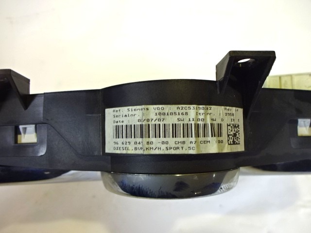 KILOMETER STEVEC OEM N. 9662904980 ORIGINAL REZERVNI DEL PEUGEOT 207 / 207 CC WA WC WD WK (2006 - 05/2009) DIESEL LETNIK 2007