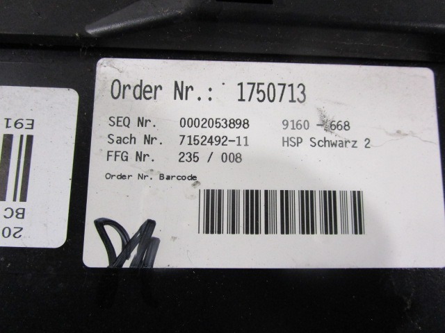 ZADNJI SPOJLER OEM N. 51717167188 ORIGINAL REZERVNI DEL BMW SERIE 3 BER/SW/COUPE/CABRIO E90/E91/E92/E93 LCI R (2009 - 2012) DIESEL LETNIK 2010