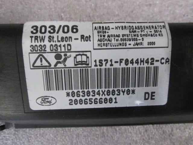 ZRACNA BLAZINA GLAVA LEVA OEM N. 1S71F044H42CA ORIGINAL REZERVNI DEL FORD MONDEO B5Y B4Y BWY MK2 BER/SW (2000 - 2007) DIESEL LETNIK 2006