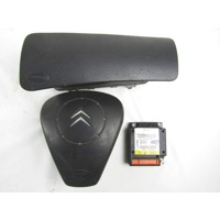 KIT AIRBAG KOMPLET OEM N. 9647794180 ORIGINAL REZERVNI DEL CITROEN C3 / PLURIEL MK1 (2002 - 09/2005) DIESEL LETNIK 2003