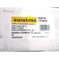 SPREDNJI INDIKATOR OEM N. 701953049 ORIGINAL REZERVNI DEL VOLKSWAGEN TRANSPORTER T4 (1991 - 2003)DIESEL LETNIK 1992