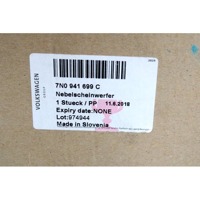 LEVA MEGLENKA OEM N. 7N0941699C ORIGINAL REZERVNI DEL VOLKSWAGEN SHARAN 7N1 7N2 (DAL 2010)DIESEL LETNIK 2011