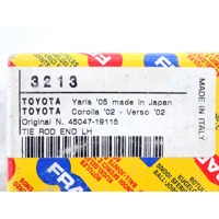 45047-19115 TIRANTE SCATOLA STERZO LATO SINISTRO TOYOTA YARIS 1.3 B 64KW 5M 3P (2007) RICAMBIO NUOVO