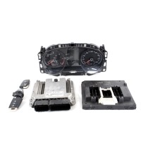 04L907309B KIT ACCENSIONE AVVIAMENTO VOLKSWAGEN GOLF 7 1.6 D 77KW 5M 5P (2013) RICAMBIO USATO CON CENTRALINA MOTORE, QUADRO STRUMENTI, BLOCCHETTI ACCENSIONE APERTURA CON CHIAVE 0281018510 5Q0937084N 5G0920860A