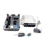 9801622880 KIT ACCENSIONE AVVIAMENTO CITROEN C5 SW 1.6 D 84KW 5M 5P (2015) RICAMBIO USATO CON CENTRALINA INIEZIONE MOTORE, BLOCCHETTI ACCENSIONE APERTURA CON CHIAVE 967847718001 9663123380