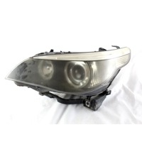 63127160193 FARO FANALE ANTERIORE SINISTRO BMW SERIE 5 530D E60 3.0 D 170KW AUT 4P (2006) RICAMBIO USATO OPACIZZATO SUPPORTI DANNEGGIATI