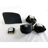 6R0959655K KIT AIRBAG SKODA ROOMSTER 1.6 D 66KW 5M 5P (2012) RICAMBIO USATO CON CENTRALINA AIRBAG, AIRBAG VOLANTE, AIRBAG PASSEGGERO, PRETENSIONATORI CINTURE DI SICUREZZA 5J1880202 5J0880201 5J0857701B 5J0857702B