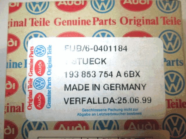 ZUNANJI PROFILI IN LETVE OEM N. 193853754A 6BX ORIGINAL REZERVNI DEL VOLKSWAGEN GOLF II 19E 1G1 MK2 (1983 - 1992)BENZINA LETNIK 1985