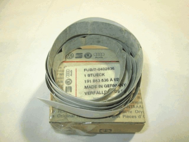 ZUNANJI PROFILI IN LETVE OEM N. 191853536A 6BX ORIGINAL REZERVNI DEL VOLKSWAGEN GOLF II 19E 1G1 MK2 (1983 - 1992)BENZINA LETNIK 1985