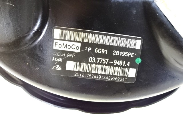 SERVO OJACEVALNIK ZAVOR S PUMPO OEM N. 03.77579401.4 P6G912B195PE ORIGINAL REZERVNI DEL FORD S-MAX WA6 MK1 (2006 - 2010) DIESEL LETNIK 2009