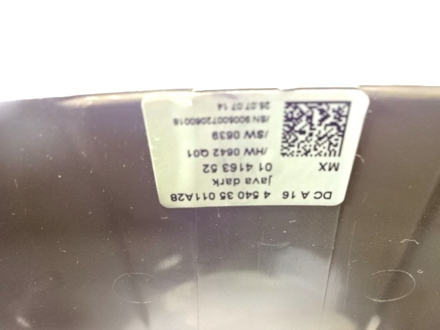 MONTA?NI DELI /  ARMATURNE PLOSCE SPODNJI OEM N. 2514600195 ORIGINAL REZERVNI DEL MERCEDES CLASSE R W251 (2005 - 2010)DIESEL LETNIK 2007