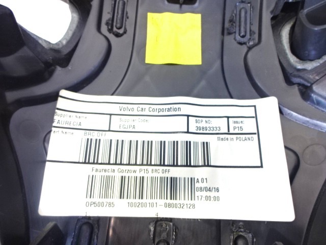 LATVIJSKI STRANSKI SEDEZI ZA ZADNJE SEDEZE OEM N. 28144 SEDILE SDOPPIATO POSTERIORE TESSUTO ORIGINAL REZERVNI DEL VOLVO C70 542 MK2 (2006 - 2013)DIESEL LETNIK 2009