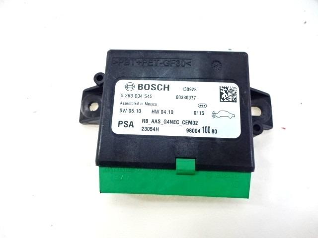 ECU PARKIRNI SENZORJI OEM N. 0263004545 9800410080 ORIGINAL REZERVNI DEL CITROEN C4 MK2 (2010 - 2018) DIESEL LETNIK 2014