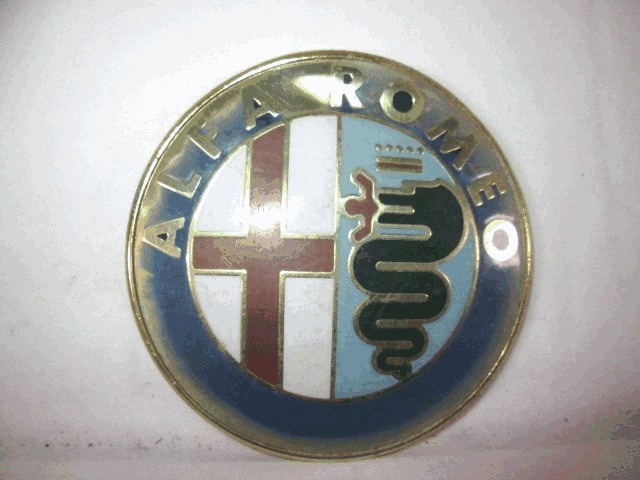 SPREDNJI IN ZADNJI EMBLEM OEM N.  ORIGINAL REZERVNI DEL ALFA ROMEO GIULIETTA 116 (1977 - 1985)BENZINA LETNIK 1977