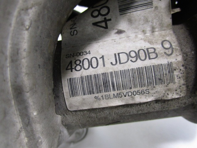 KRMILJENJE OEM N. 48001JD90B ORIGINAL REZERVNI DEL NISSAN QASHQAI J10E (03/2010 - 2013) DIESEL LETNIK 2013