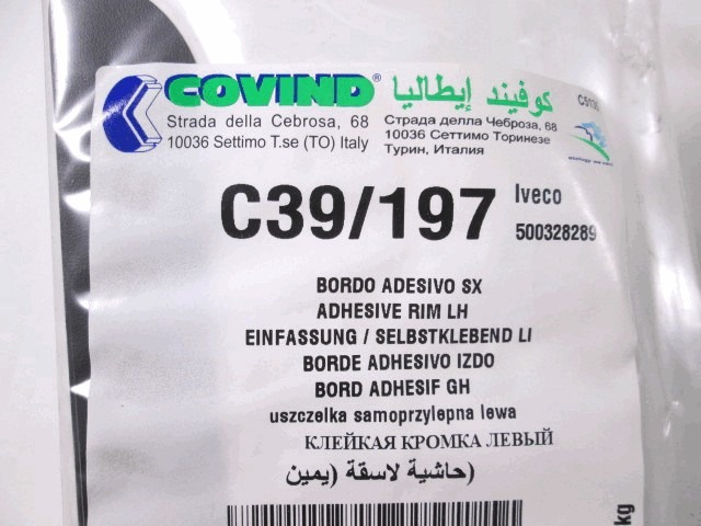 ZUNANJI PROFILI IN LETVE OEM N. 500328289 ORIGINAL REZERVNI DEL IVECO DAILY MK3 (1999 - 2006)DIESEL LETNIK 2000