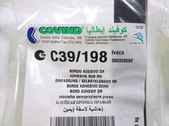 ZUNANJI PROFILI IN LETVE OEM N. 500328292 ORIGINAL REZERVNI DEL IVECO DAILY MK3 (1999 - 2006)DIESEL LETNIK 2000