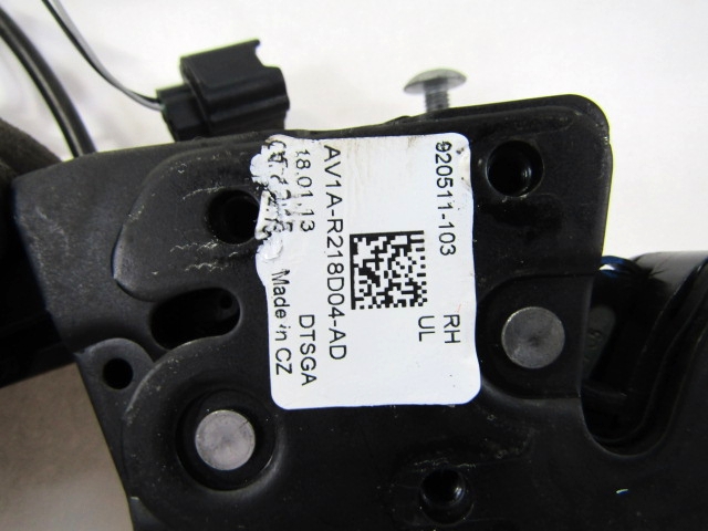 CENTRALNI ZAKLEP SPREDNJIH VRAT  OEM N. AV1A-R218D04-AD ORIGINAL REZERVNI DEL FORD BMAX JK (2012 - 2018)BENZINA LETNIK 2013