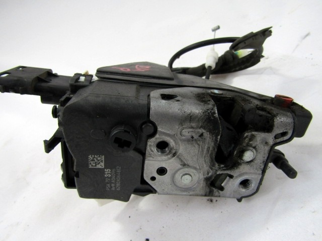 CENTRALNO ZAKLEPANJE ZADNJIH DESNIH VRAT OEM N. 9800624980 ORIGINAL REZERVNI DEL CITROEN C3 MK2 SC (2009 - 2016) BENZINA LETNIK 2010