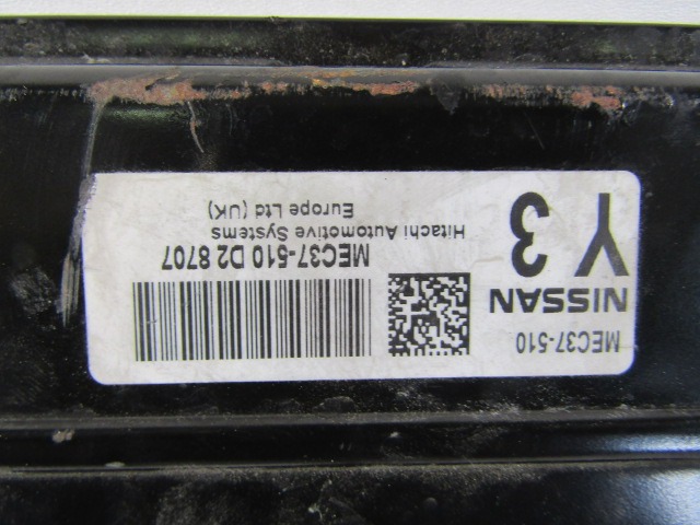 OSNOVNA KRMILNA ENOTA DDE / MODUL ZA VBRIZGAVANJE OEM N. MEC37-510 ORIGINAL REZERVNI DEL NISSAN NOTE E11 MK1 (2005 - 2013)BENZINA LETNIK 2009