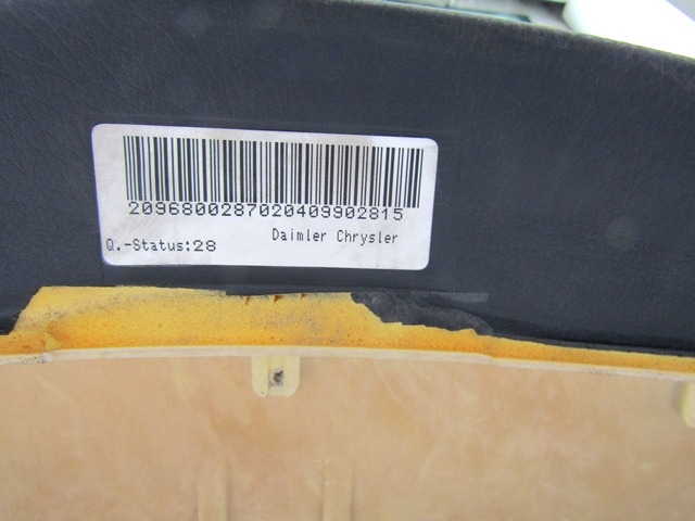 ARMATURNA PLOSCA OEM N. 2096800287 ORIGINAL REZERVNI DEL MERCEDES CLASSE CLK W209 C209 COUPE A209 CABRIO (2002 - 2010)DIESEL LETNIK 2004